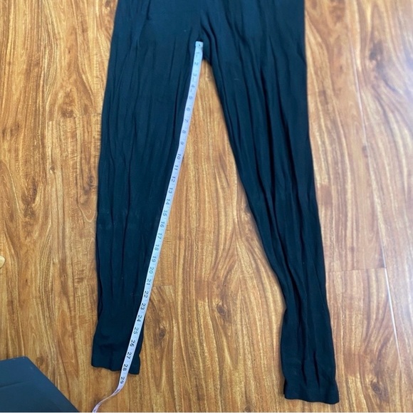 Vince Women's Black Tank V Neck Ponte Stretch Skinny Jumpsuit Size Medium Boho - Picture 16 of 16